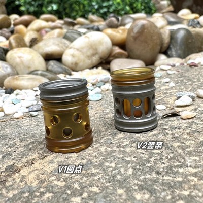 V1V2刀坠 子母弹 二合一分体吊坠挂扣挂坠包坠钛合金ULTEMPEI送绳