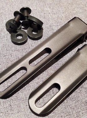 不锈钢SUS 长短可拆隐形式刀皮具枪套K背夹鞘送螺丝垫片ULTICLIP