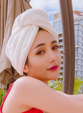 四季通用干发帽女浴帽吸水速干包头巾加厚干发巾短长发擦头发毛巾