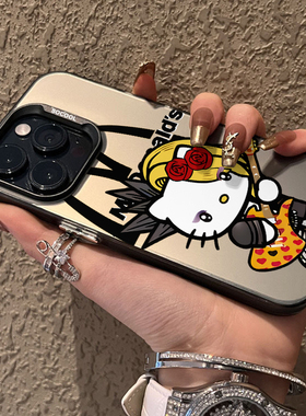 ins风可爱卡通yoshikitty苹果16ProMax手机壳iPhone15PLUS个性14磁吸壳13磨砂12保护套高级感11新x男女凯蒂猫