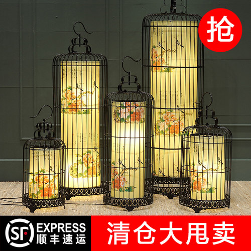 餐厅餐厅灯饰吊灯鸟笼灯
