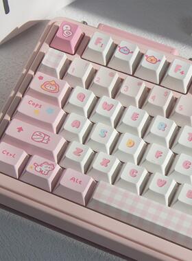 freetag键帽答辩猫猫拉屎小猫 客制化键盘机械键盘键帽