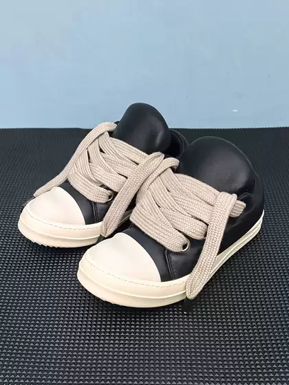 New Low-Top Platform Shoes for Men, Genuine Leather Height-Increasing Thick-Soled Casual Shoes for Big and Tall Men, Women's Inflatable Bread Shoes, Cotton Shoes, Trendy