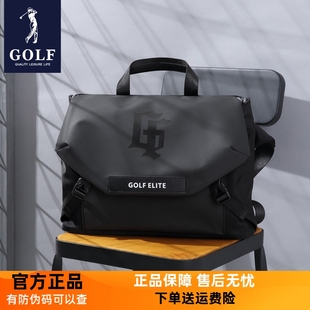 高尔夫新款男士单肩包帆布通勤风邮差牛津布斜挎包商务质感大容量