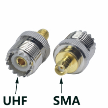 UHF母头转SMA母对讲机转接头 M母座对SMA母天线信号射频转换头