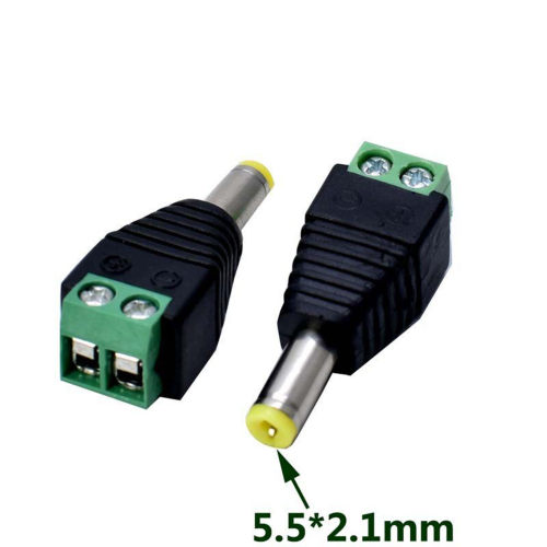 DC5.5*2.1公头摄像机电源转接头