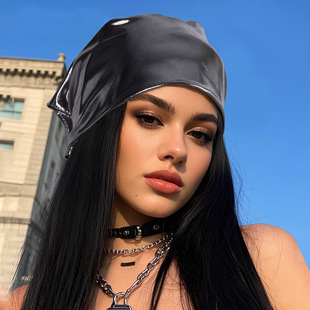 美式辣妹风银色包头头巾女千禧风时尚高级感大方巾街头风潮三角巾