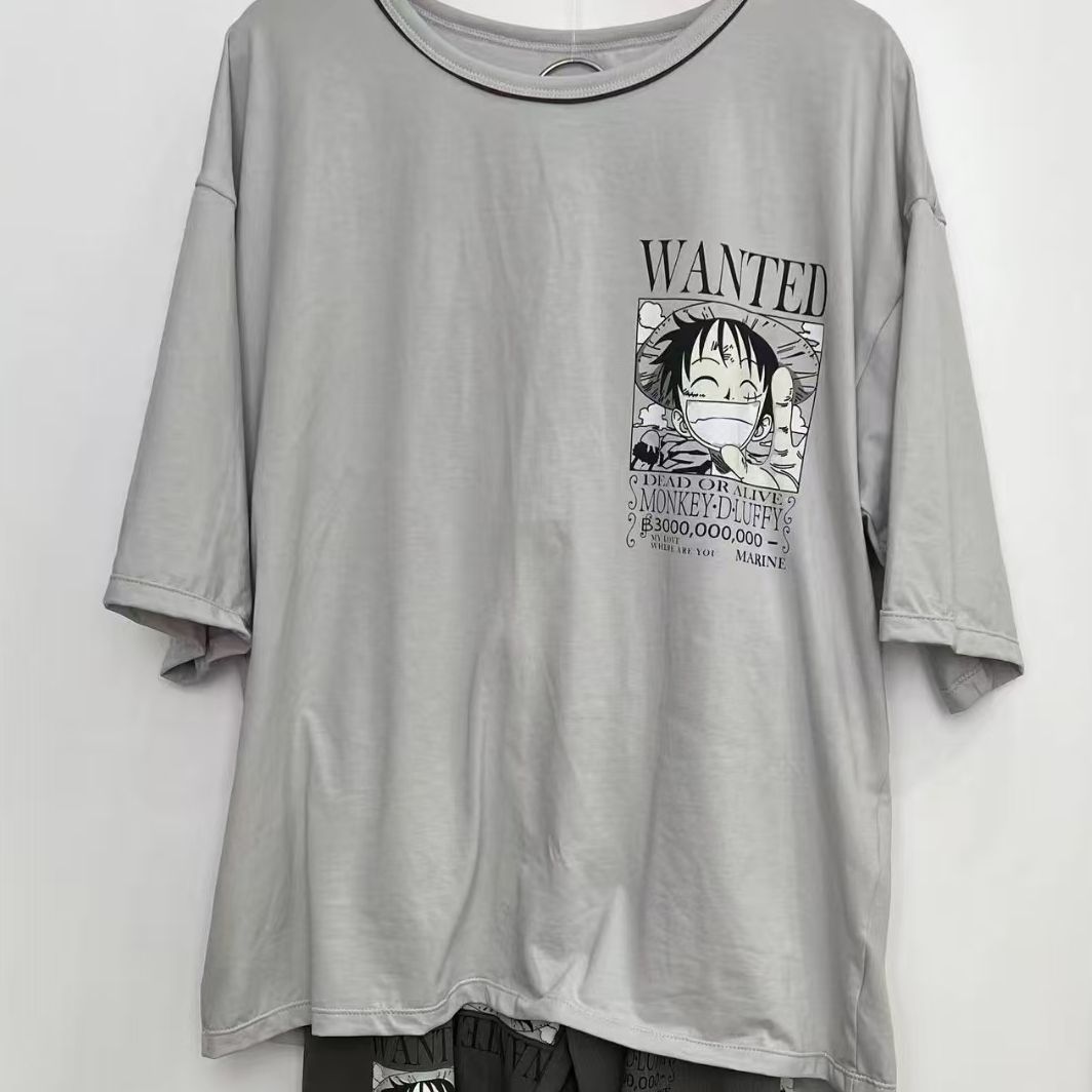 海小丫春夏新款青少年舒适柔软透气可外穿卡通家居服套装2520390图片