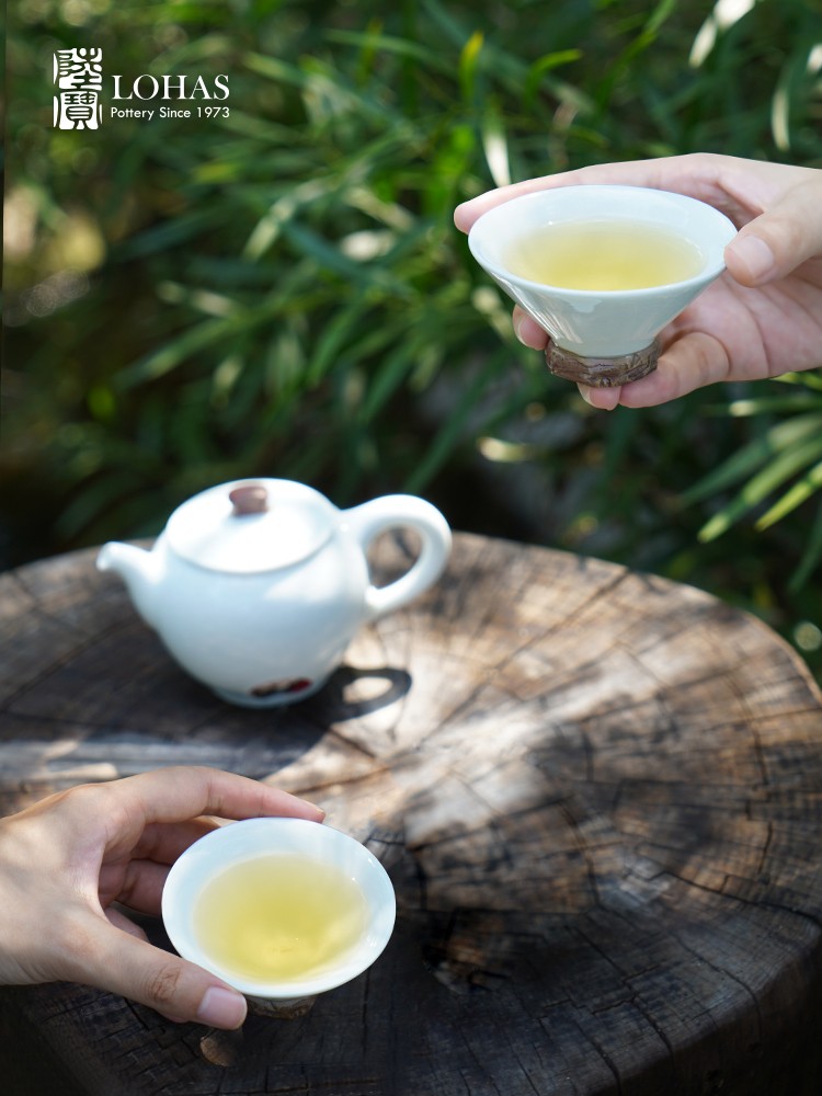 陆宝陶瓷居山水自在茶组毕业季中秋礼套装青瓷冰裂送朋友老师茶具 包装 礼品盒 原图主图