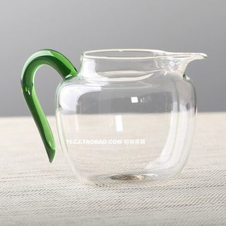 弘建茶器 陆钻茶海加厚透明手工玻璃公道杯泡茶匀杯分汤器 280ml