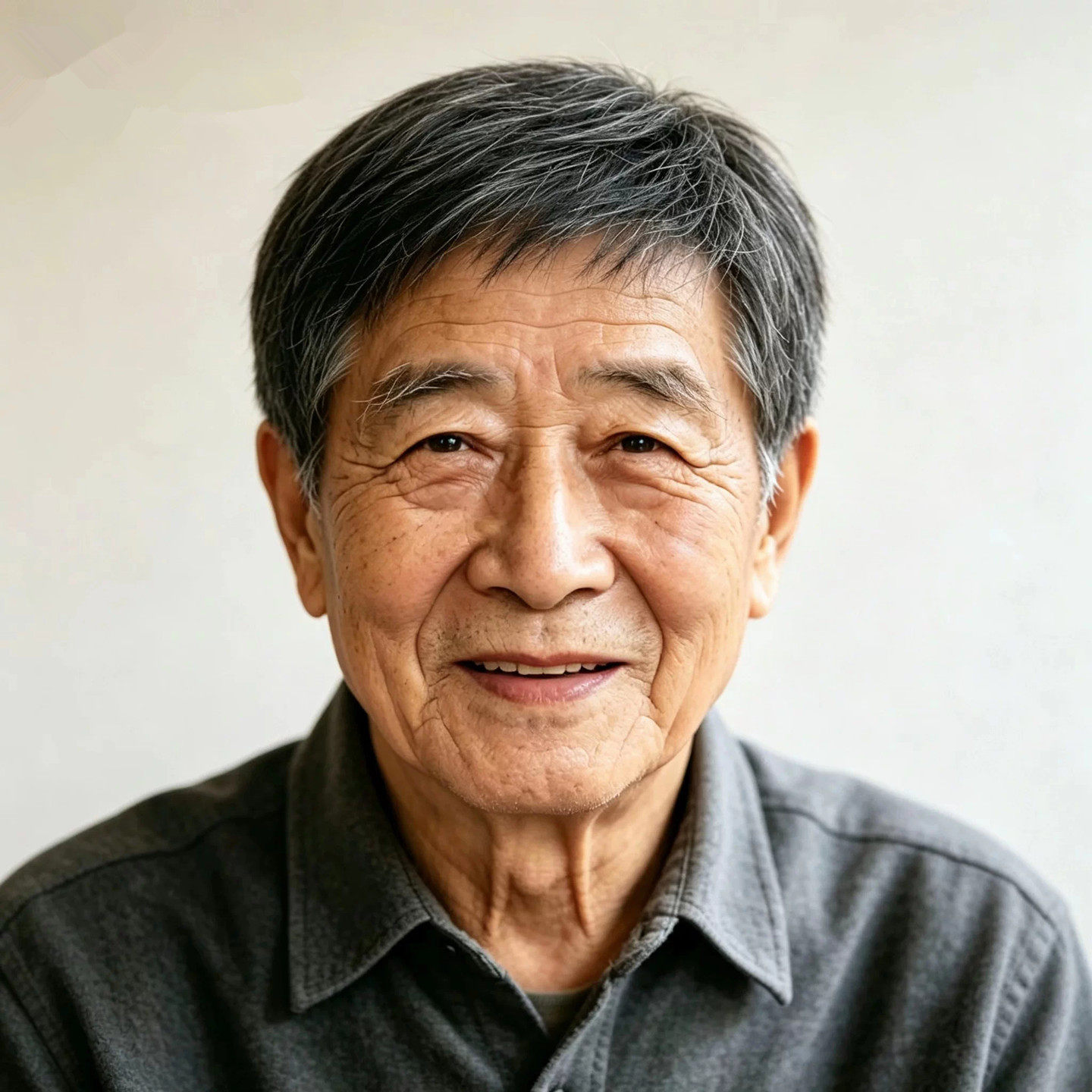 中老年男士真人发短发透气假发