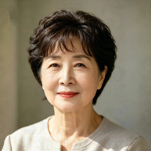 中老年真发短卷整顶假发新款
