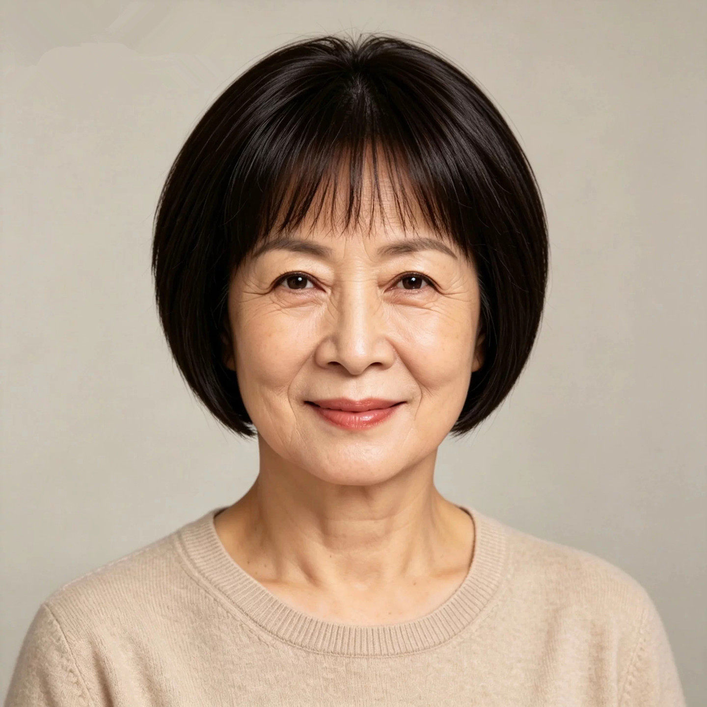 真人发丝透气减龄波波头假发