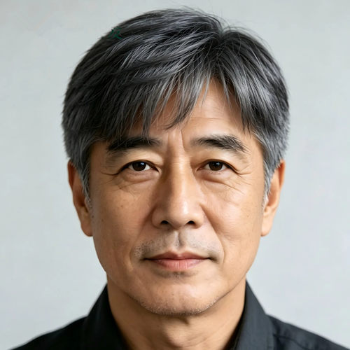 中老年男士灰白短直逼真整顶假发