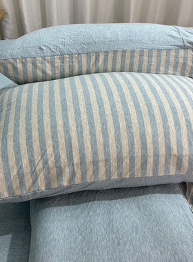 纯棉天竺棉枕套 单个装 要一对拍2个全棉针织家用枕头套48cmx74cm