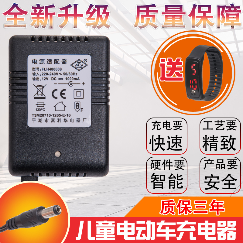 童车充电器6v12v儿童电动小汽车四三轮摩托玩具车电源适配器通用 玩具/童车/益智/积木/模型 童车配件 原图主图