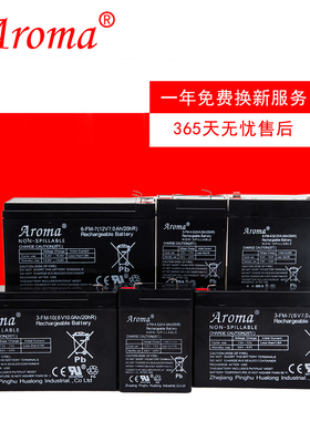 Aroma12v6v4.5ah7ah10ah儿童电动遥控童车充电器汽车电瓶蓄电池