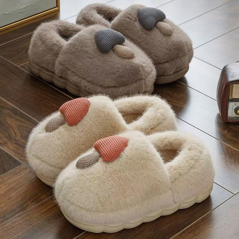 棉拖鞋女款冬季2025新款室内家居一对毛绒保暖防滑情侣包根棉拖女