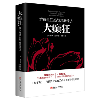 正版现货 投资理财书籍 大癫狂 群体性狂热与泡沫经济 解读群体性狂热与泡沫经济影响人类进程 入门股票书籍基础从零开始学炒股 jg