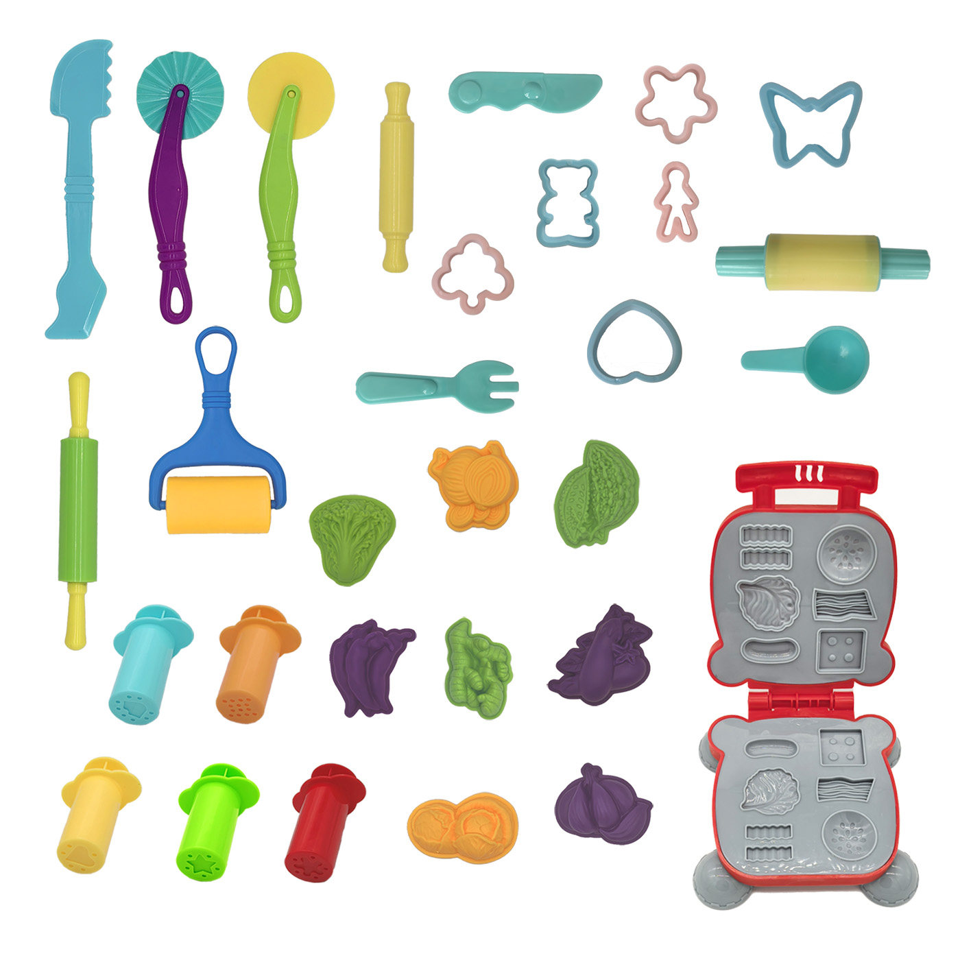 汉堡机玩具儿童橡皮泥模具工具套装挤泥按压彩泥女孩生日礼物手工,厨房/烹饪用具,DIY模具,淘宝优惠券,粉丝福利购,淘宝优惠卷