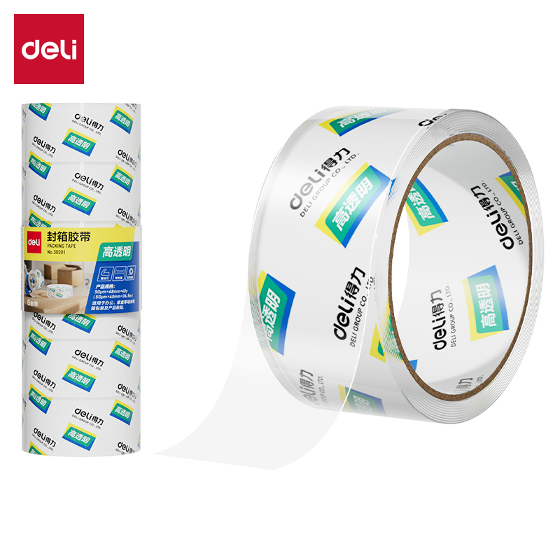 高透高粘胶带48mm*40y透明封箱打包胶带30201