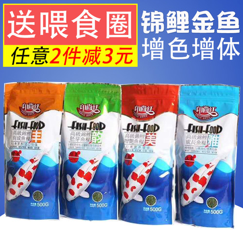 印尚红锦鲤胚芽色扬主食增体鱼