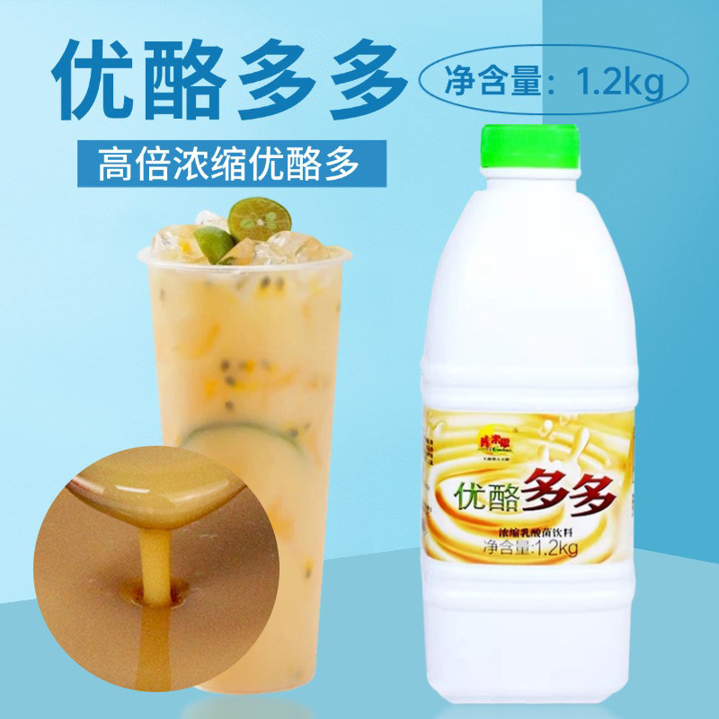 库米思优酪多多 奶茶乳酸菌饮料 库米思优格乳 6倍浓缩1.2kg