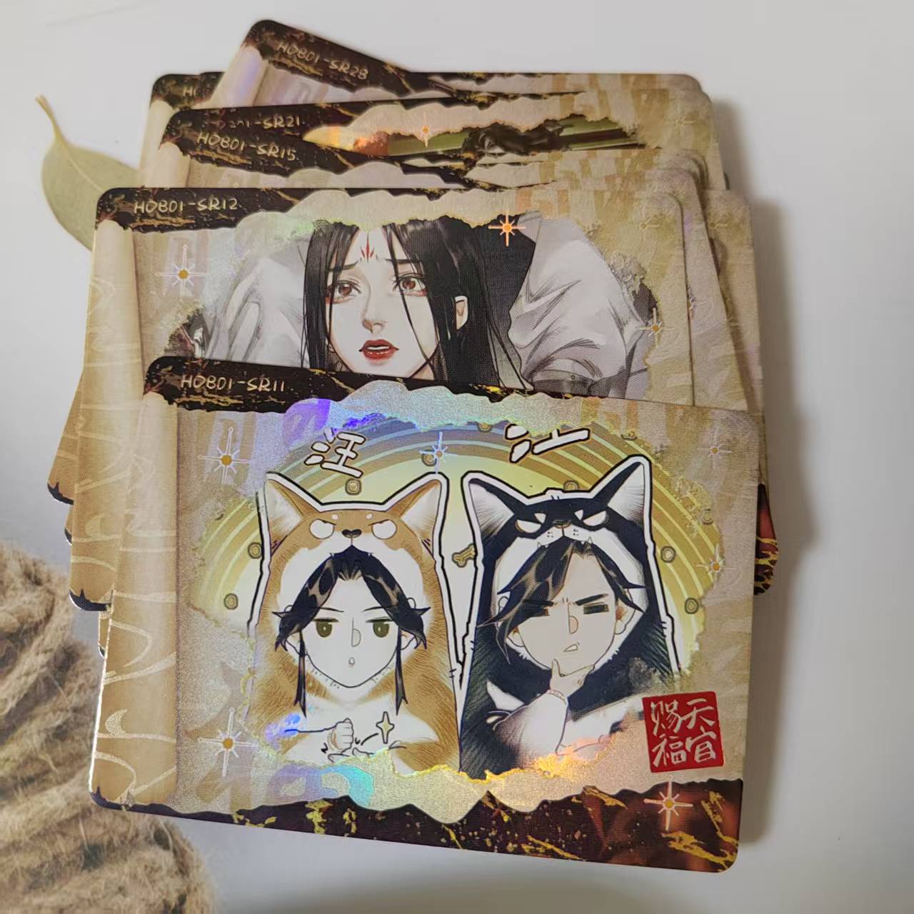 天官赐福SR卡谢怜花城慕情收藏卡