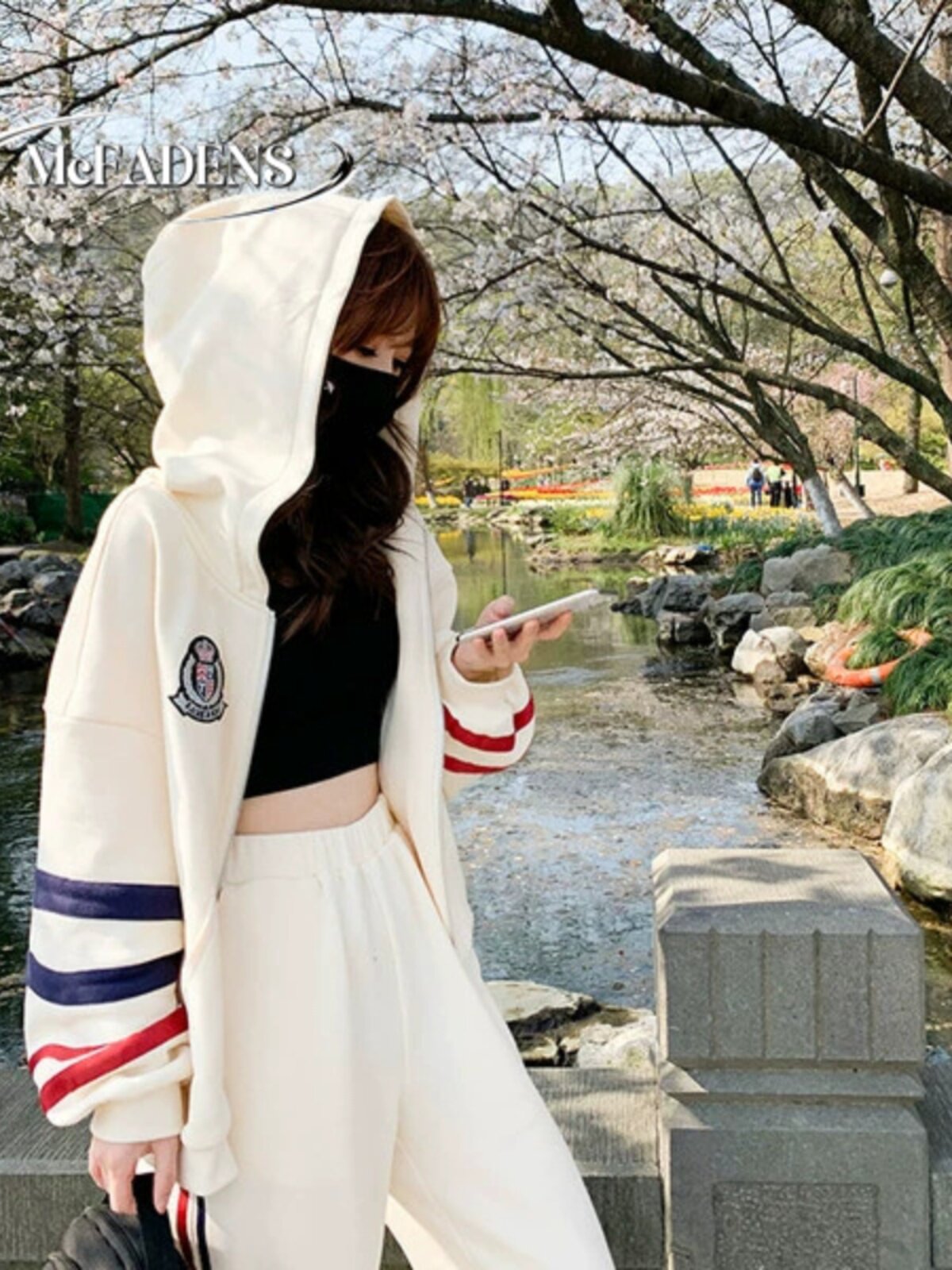 홍콩 2023 봄과 가을 스포츠 정장 야간 달리기 여성을위한 투피스 유행 스트리트 운동복 연령 감소 캐주얼 정장