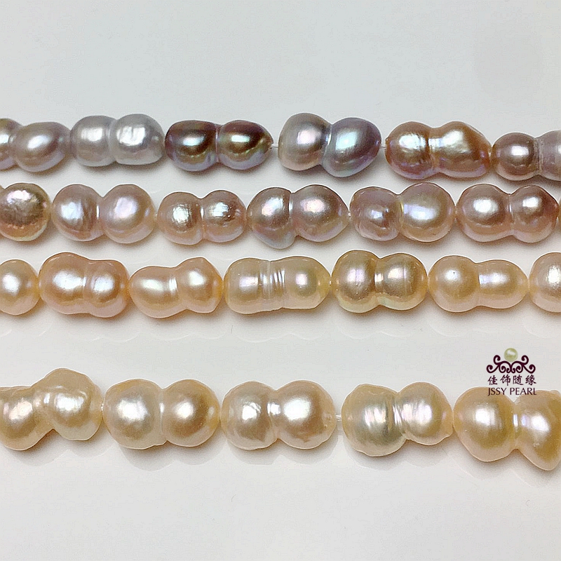 diy天然淡水异形散珠半成品项链