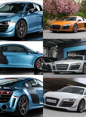 [途安] GRYNING 1:64奥迪Audi R8 GT限量版树脂汽车模型收藏