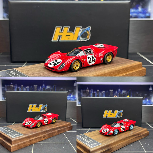 DMH ×Halo 1：64 Ferrari法拉力330p4 412p树脂汽车模型收藏