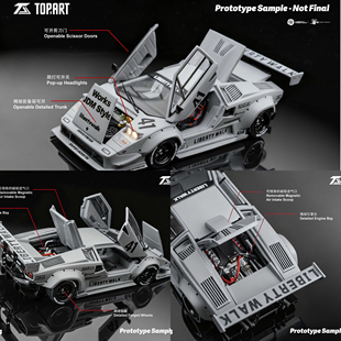 [现货]TOPART1:64兰博基尼LBWK康塔什全开限量合金汽车模型