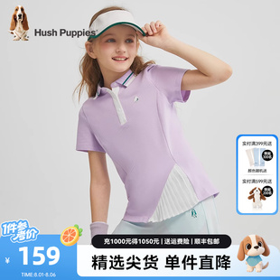 T恤大童时尚 新款 儿童气质短袖 半袖 女童POLO衫 暇步士童装 2025夏装