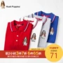 Hush Pupgie Kids Polo Áo sơ mi 2019 Mùa hè Mới Áo thun ngắn tay lớn Trẻ em Ve áo nửa áo thun - Áo thun shop trẻ em