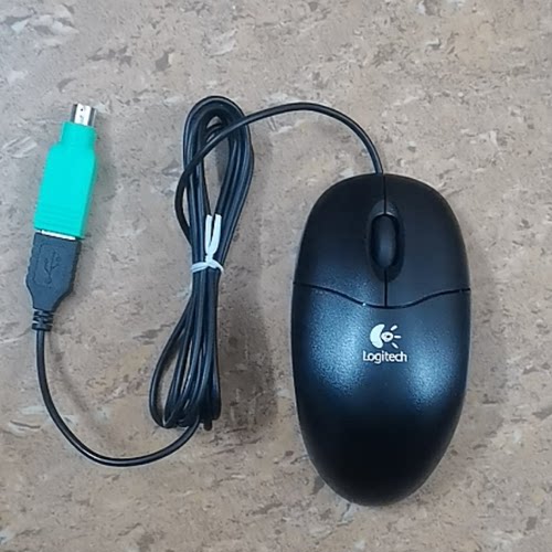 罗技原装M-BZ96C 有线USB鼠标 PS2圆口/USB鼠标 两用