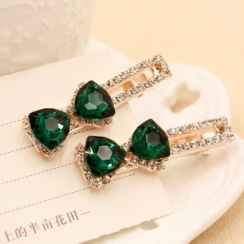 韩国发夹发饰品韩版水钻蝴蝶结