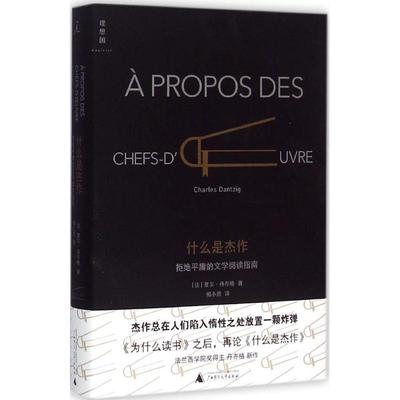 【正版包邮】 什么是杰作 著者：[法] 夏尔丹齐格,译者：揭小勇 广西师范大学出版社