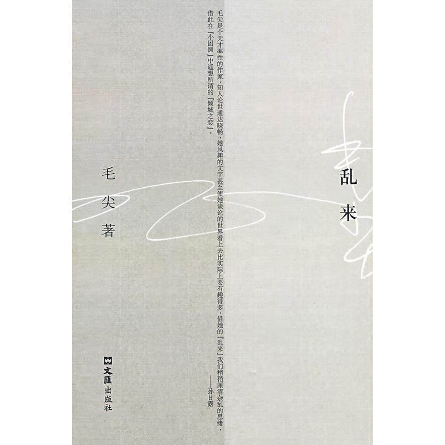 【正版包邮】 乱来 毛尖 文汇出版社