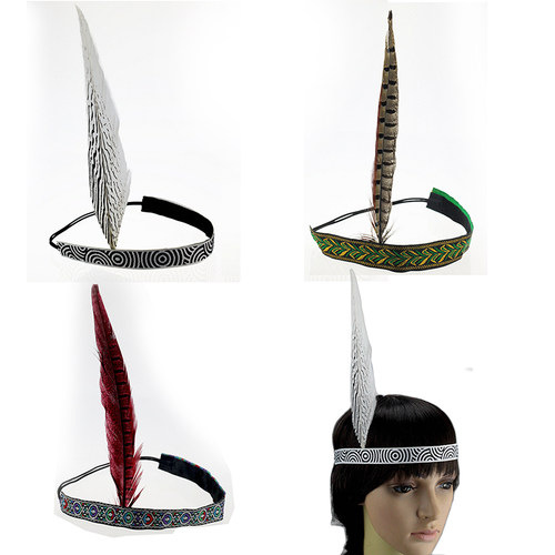 dy欧美全新原创印第安走秀羽毛