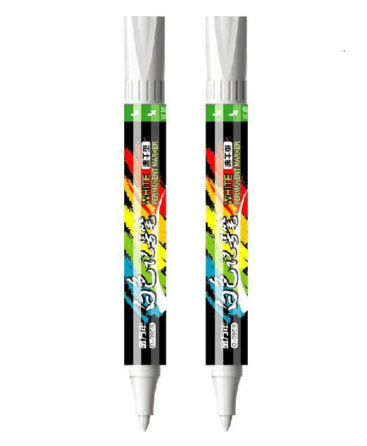10支包邮g-0959金万年白色记号笔0967可加墨水 1-2mm