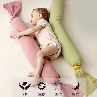 喵可可婴儿安抚枕eps颗粒填充抱枕加厚秘鲁棉糖果枕加长内胆长条
