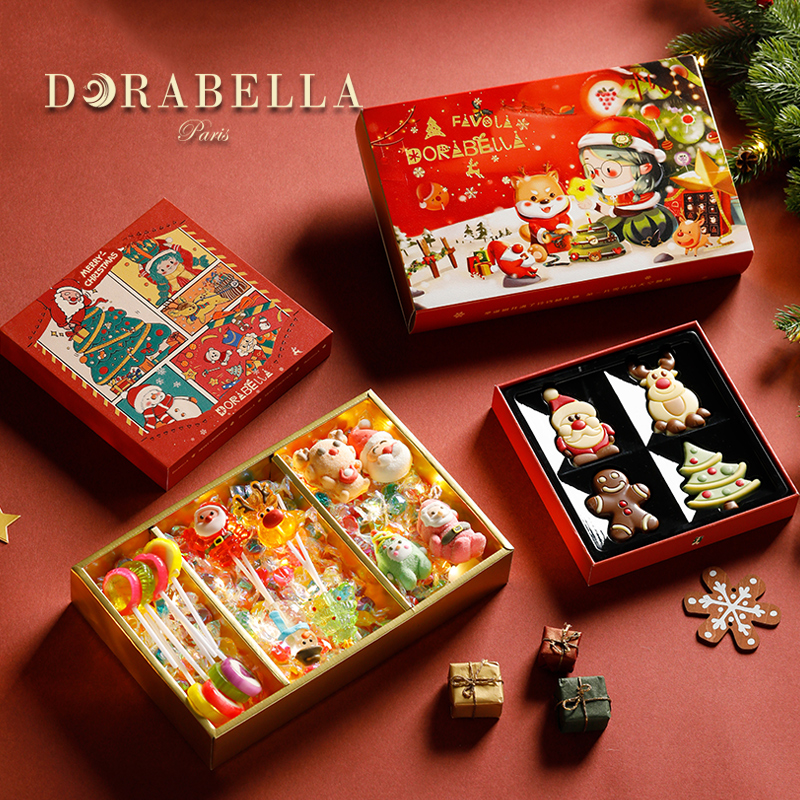 比利时进口巧克力礼盒装送女生男孩儿童糖果小零食盲盒圣诞节礼物