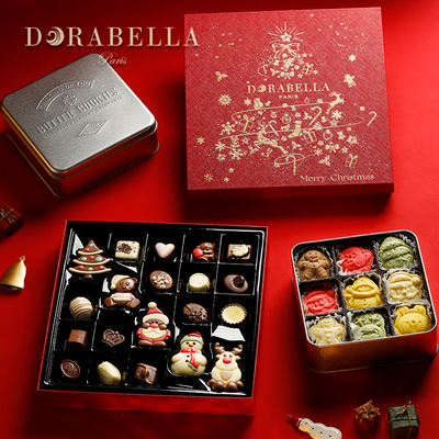 圣诞节限定糖果礼盒装送女生小朋友男孩进口巧克力儿童零食品礼物