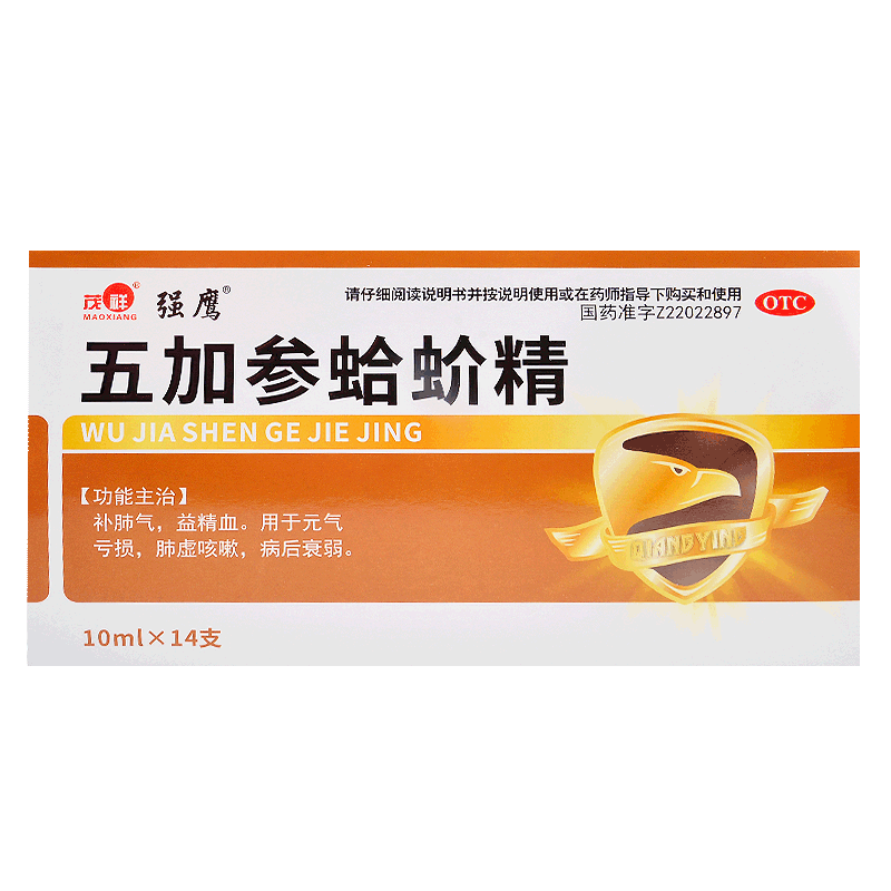 强鹰 五加参蛤蚧精 10ml*14支/盒