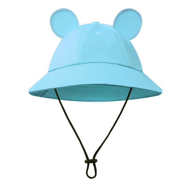 儿童渔夫帽耳朵款幼儿园帽子小朋友帽定制印字
