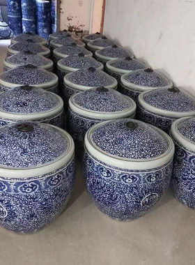 景德镇陶瓷米缸米桶茶叶罐