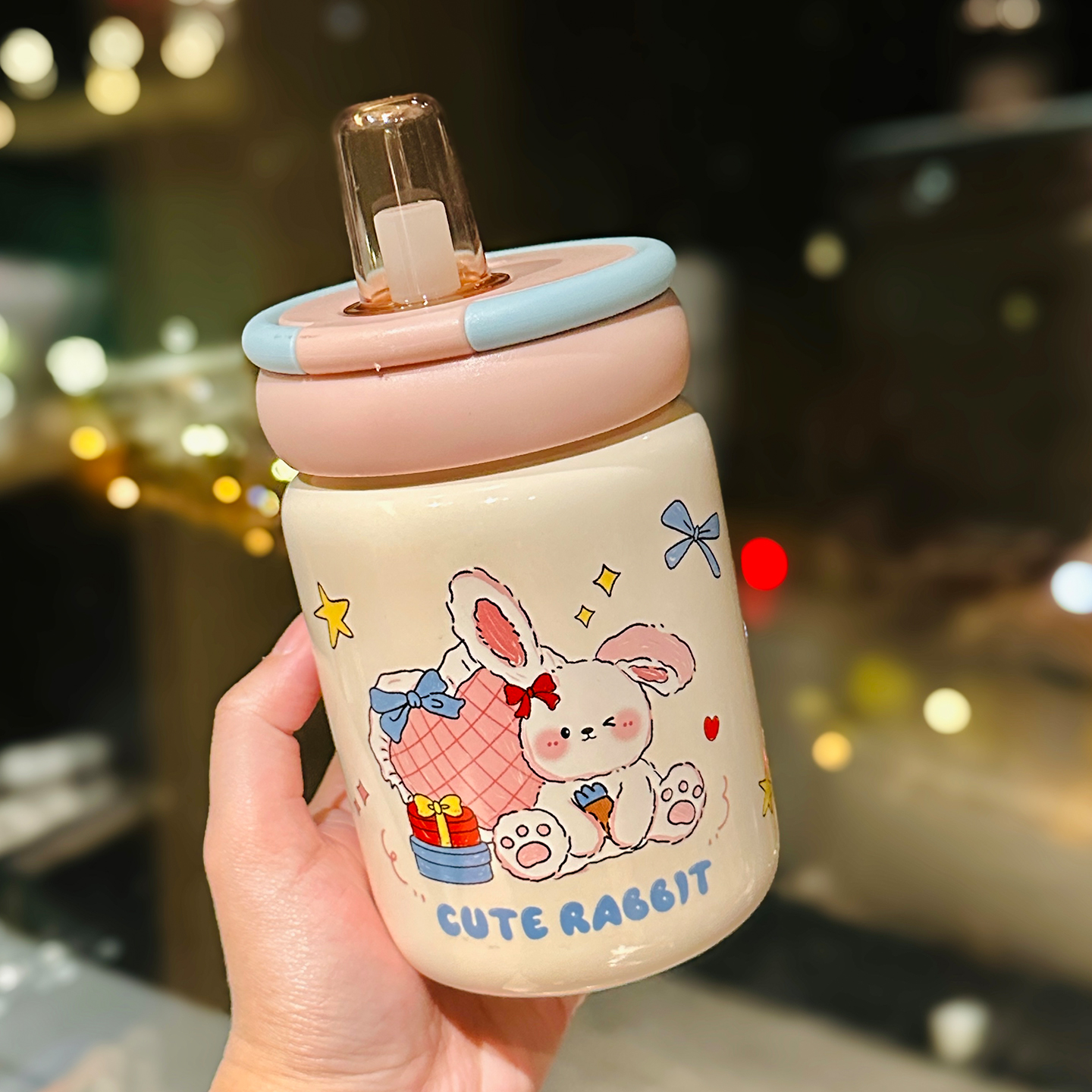 可爱卡通兔子陶瓷马克杯