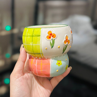 稀奇艺术陶瓷杯子女生高颜值ins风釉下彩马克杯小众设计感葫芦杯