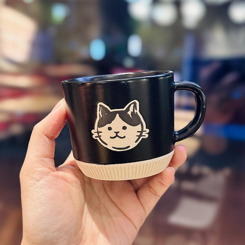 陶瓷日式和风猫咪马克杯